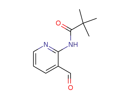 Molecular Structure of 86847-64-5 (N-(3-FORMYL-2-PYRIDINYL)-2,2-DIMETHYLPROPANAMIDE)