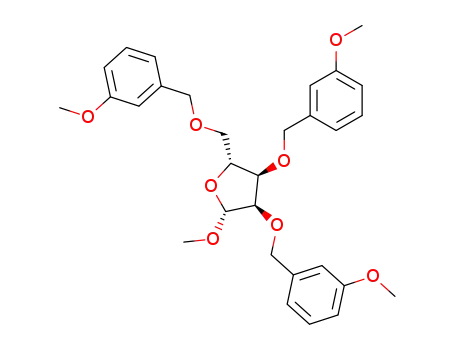 methyl 2,3,5-tri-O-(3-methoxybenzyl)-β-D-ribofuranoside