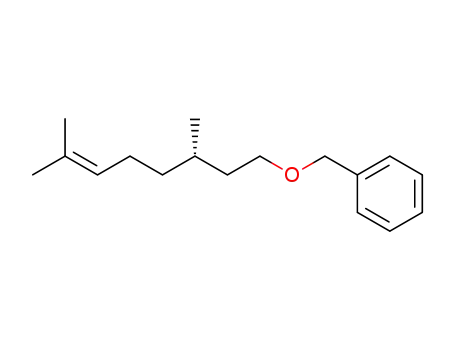 Molecular Structure of 84237-05-8 (Benzene, [[[(3S)-3,7-dimethyl-6-octenyl]oxy]methyl]-)
