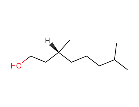 Molecular Structure of 1117-60-8 ((R)-3,7-dimethyl-1-octanol)