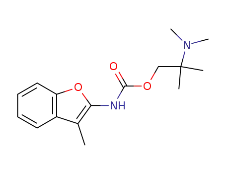 Molecular Structure of 66041-89-2 (Carbamic acid, (3-methyl-2-benzofuranyl)-,
2-(dimethylamino)-2-methylpropyl ester)