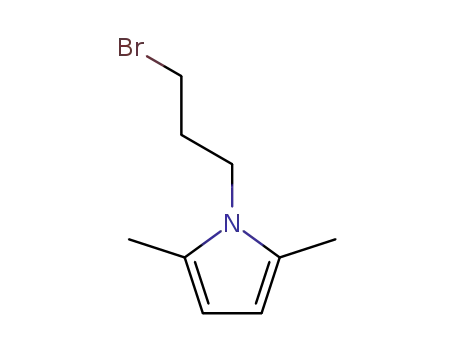 Molecular Structure of 83756-21-2 (1H-Pyrrole, 1-(3-bromopropyl)-2,5-dimethyl-)