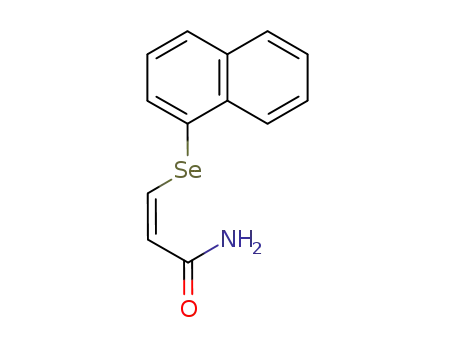 Molecular Structure of 94848-98-3 (2-Propenamide, 3-(1-naphthalenylseleno)-, (Z)-)