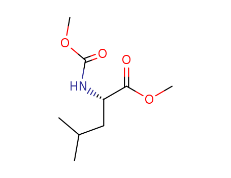 Molecular Structure of 113089-14-8 (L-Leucine, N-(methoxycarbonyl)-, methyl ester)