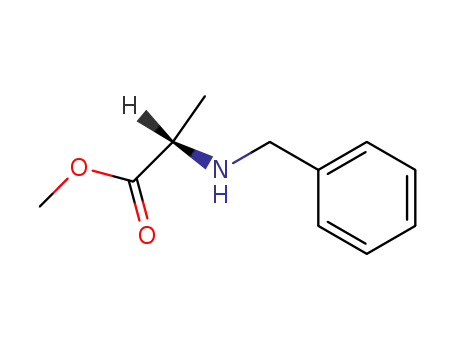 Molecular Structure of 31022-10-3 (N-alpha-Benzyl-L-alanine  methyl  ester)