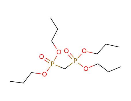 Molecular Structure of 28254-31-1 (Methylenebisphosphonic acid tetrapropyl ester)