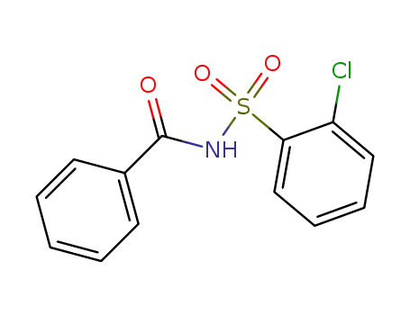 Molecular Structure of 143105-07-1 (Benzamide, N-[(2-chlorophenyl)sulfonyl]-)