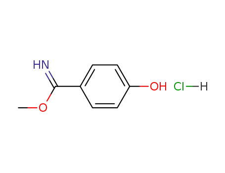 Molecular Structure of 57943-60-9 (METHYL 4-HYDROXYBENZIMIDATE HYDRO-CHLORIDE)