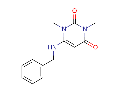 2,4(1H,3H)-Pyrimidinedione,1,3-dimethyl-6-[(phenylmethyl)amino]- cas  5770-49-0
