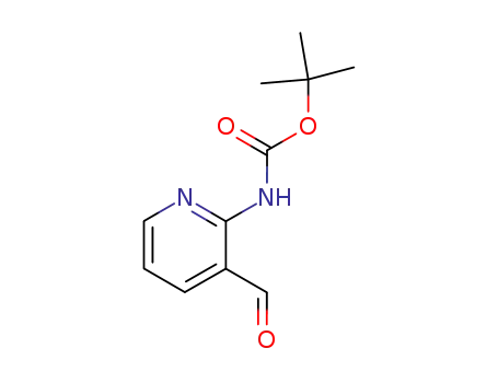Molecular Structure of 116026-94-9 (2-N-Boc-amino-3-formylpyridine)