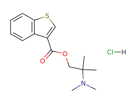 Benzo[b]thiophene-3-carboxylic acid 2-dimethylamino-2-methyl-propyl ester; hydrochloride
