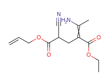 2-[1-Amino-eth-(E)-ylidene]-4-cyano-pentanedioic acid 5-allyl ester 1-ethyl ester