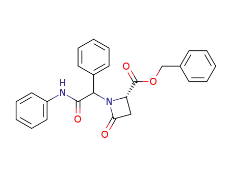 (4S)-N-phenyl-2-(4-benzyloxycarbonyl-2-oxo-azetidin-1-yl)-2-phenyl-acetamide