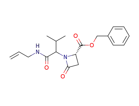 4-benzyloxycarbonyl-1-<(N-allylcarbamoyl)(isopropyl)methyl>azetidin-2-one