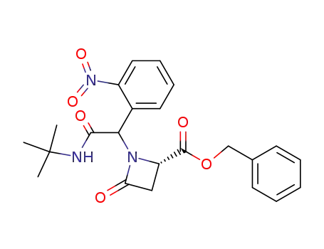 4-benzyloxycarbonyl-1-<(N-tert-butylcarbamoyl)(2-nitrophenyl)methyl>azetidin-2-one
