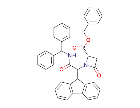 4-benzyloxycarbonyl-1-<(N-diphenylmethylcarbamoyl)(9-fluorenyl)methyl>azetidin-2-one