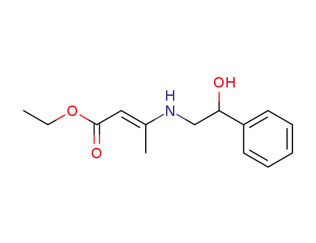 (E)-3-(2-Hydroxy-2-phenyl-ethylamino)-but-2-enoic acid ethyl ester