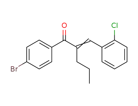1-(4-Bromo-phenyl)-2-[1-(2-chloro-phenyl)-meth-(E)-ylidene]-pentan-1-one