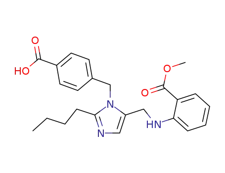 methyl 2-[[[2-butyl-1-[4-(carboxyphenyl)methyl]-1H-imidazol-5-yl]methyl]amino]benzoate