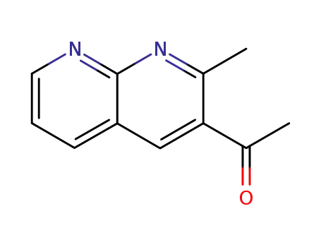 Molecular Structure of 5174-87-8 (Ketone, methyl 2-methyl-1,8-naphthyridin-3-yl)