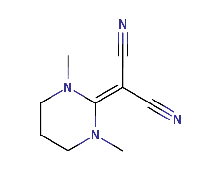 Molecular Structure of 55727-22-5 (Propanedinitrile, (tetrahydro-1,3-dimethyl-2(1H)-pyrimidinylidene)-)