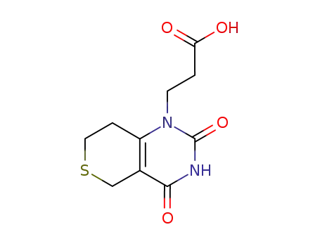 Molecular Structure of 425634-93-1 (2H-Thiopyrano[4,3-d]pyrimidine-1(5H)-propanoic acid,
3,4,7,8-tetrahydro-2,4-dioxo-)