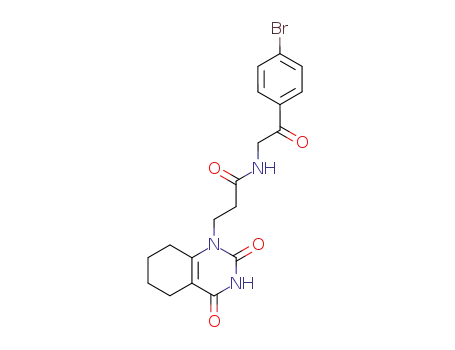 N-[2-(4-bromo-phenyl)-2-oxo-ethyl]-3-(2,4-dioxo-3,4,5,6,7,8-hexahydro-2H-quinazolin-1-yl)-propionamide