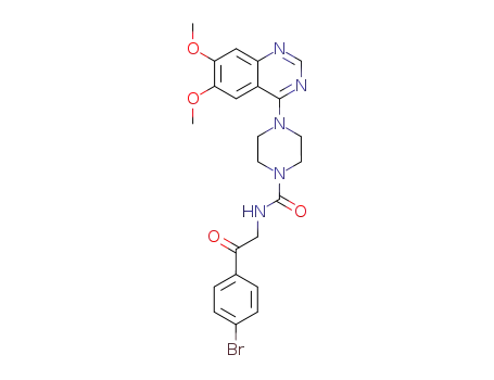 4-(6,7-dimethoxy-quinazolin-4-yl)-piperazine-1-carboxylic acid [2-(4-bromo-phenyl)-2-oxo-ethyl]-amide