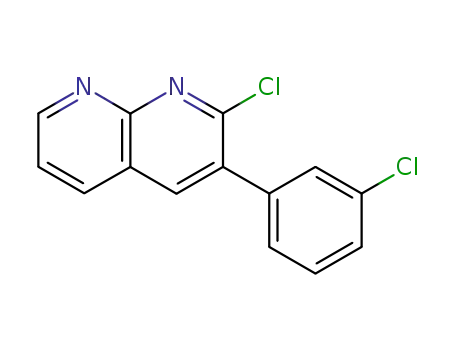 2-chloro-3-(3-chlorophenyl)-1,8-naphthyridine