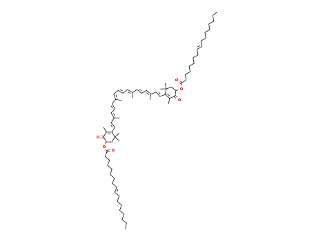 (E)-Octadec-9-enoic acid 3,5,5-trimethyl-2-oxo-4-{(1E,3E,5E,7E,9E,11E,13E,15E,17E)-3,7,12,16-tetramethyl-18-[2,6,6-trimethyl-4-((E)-octadec-9-enoyloxy)-3-oxo-cyclohex-1-enyl]-octadeca-1,3,5,7,9,11,13,15,17-nonaenyl}-cyclohex-3-enyl ester