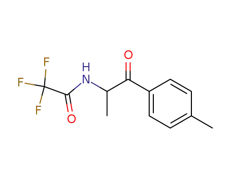Molecular Structure of 742095-35-8 (Acetamide, 2,2,2-trifluoro-N-[1-methyl-2-(4-methylphenyl)-2-oxoethyl]-)
