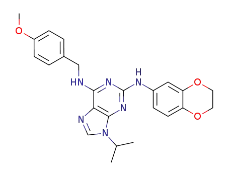 2-(1,4-benzodioxan-6-amino)-6-(4-methoxybenzylamino)-9-isopropylpurine