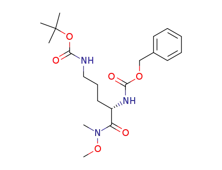 [4-benzyloxycarbonylamino-4-(methoxy-methyl-carbamoyl)-butyl]-carbamic acid tert-butyl ester