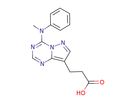 3-[4-(N-methyl-N-phenylamino)pyrazolo[1,5-a]-1,3,5-triazin-8-yl]propionic acid