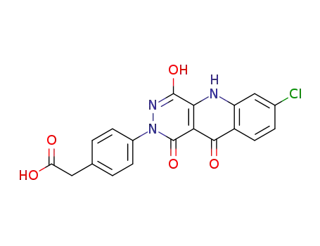 7-Chloro-4-hydroxy-2-(4-carboxymethylphenyl)-1,2,5,10-tetrahydropyridazino [4,5-b]quinoline-1,10-dione