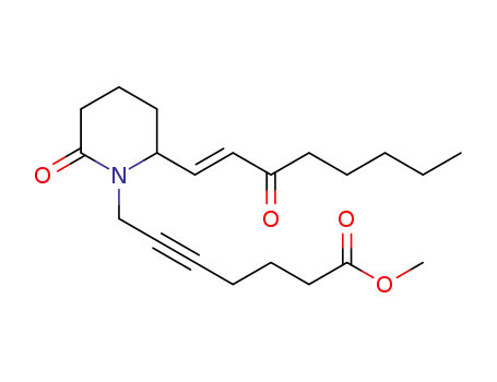 7-[2-oxo-6-((E)-3-oxo-oct-1-enyl)-piperidin-1-yl]-hept-5-ynoic acid methyl ester