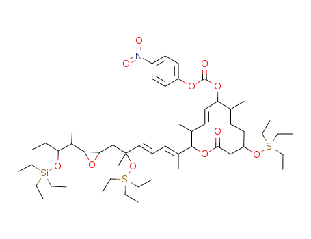 (8E,12E,14E)-6,10,12,16,20-pentamethyl-7-((4-nitrophenoxy)carboxy)-3,16,21-tris(triethylsiloxy)-18,19-epoxytricosa-8,12,14-trien-11-olide
