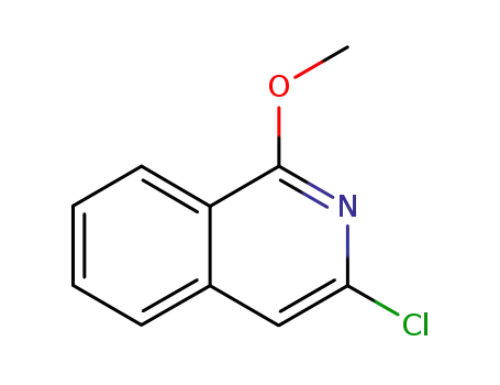 Molecular Structure of 24649-22-7 (3-Chloro-1-methoxyisoquinoline)