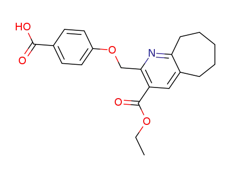 ethyl 2-(4-carboxyphenoxymethyl)-6,7,8,9-tetrahydro-5H-cyclohepta[b]pyridine-3-carboxylate