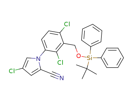 1-(3-tert-butyldiphenylsilyloxymethyl-2,4-dichlorophenyl)-4-chloro-2-cyanopyrrole