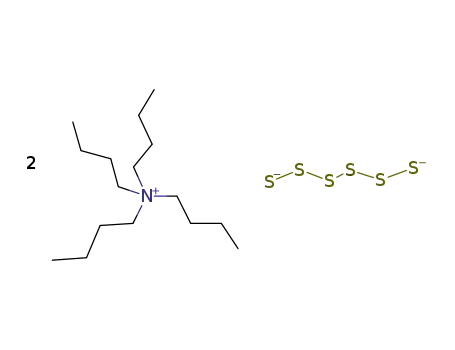 Molecular Structure of 85533-96-6 (BIS(TETABUTYLAMMONIUM) HEXASULFIDE)
