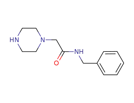 Molecular Structure of 828911-01-9 (1-Piperazineacetamide, N-(phenylmethyl)-)