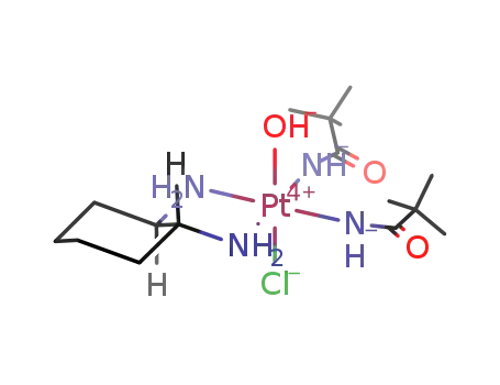 trans,cis,cis-[PtCl(OH)(1R,2R-1,2-trans-diaminocyclohexane)(NHC(O)C(CH3)3)2]