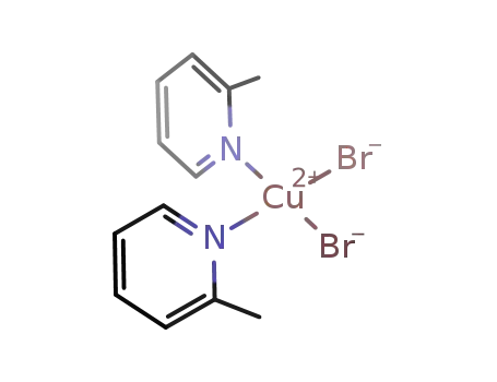 bis(2-methylpyridine) copper(II) dibromide