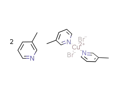 tetra(3-methylpyridine) copper(II) bromide