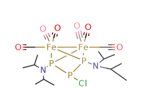 (((CH3)2CH)2NP)2P(Cl)Fe2(CO)6