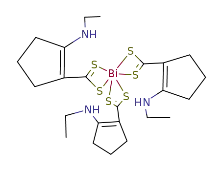 tris{2-(ethylamino)cyclopent-1-ene-1-dithiocarboxylato}bismuth(III)