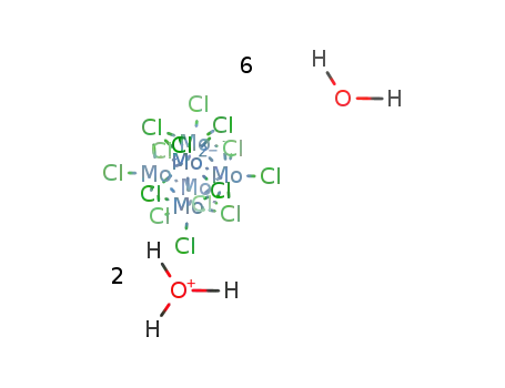 (H3O)2(octa-μ3-chloro-hexachloro-octahedrohexamolybdate)*6(water)