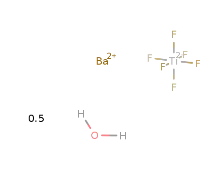 Ba(2+)*TiF6(2-)*0.5H2O=Ba{TiF6}*0.5H2O