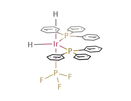 IrH2(P(C6H5)3)2(PF3)(1+)